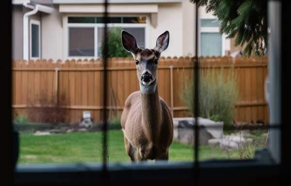 Imagine seeing this guy on your front lawn. You'd want a metal-mesh security screen. 