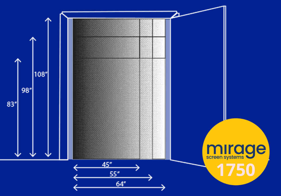 Mirage 1750 Retractable Screen Door For Single or Double Doors