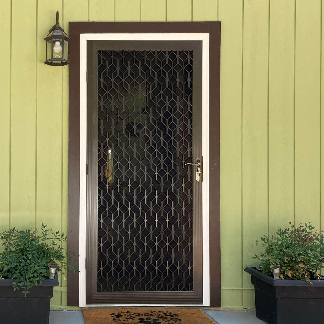 Security Screen Door on Home Front Patio