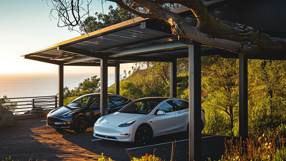 Aluminum Patio Covers create a private car-park at home