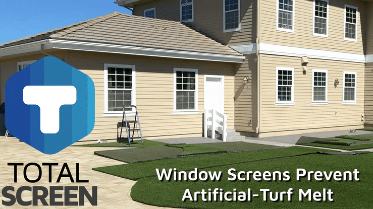 'Turf Protect'ing Window Screen Installation
