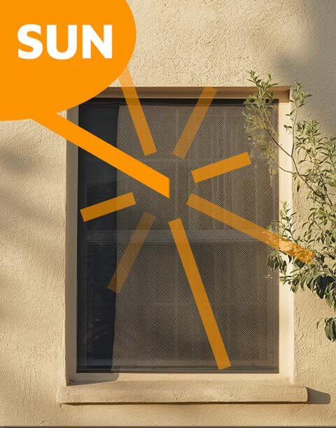 Sun Heat Breaks Up at Window Screens
