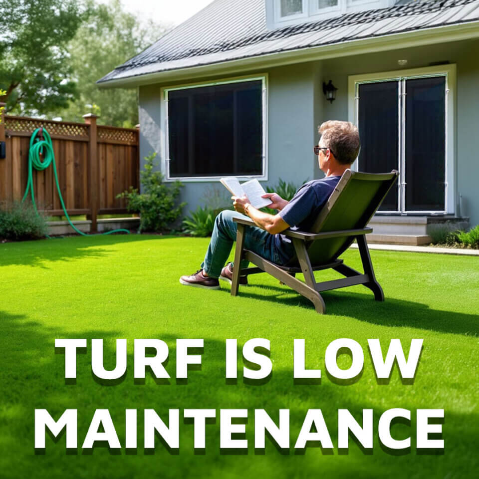 Artificial Turf is Low Maintenance 