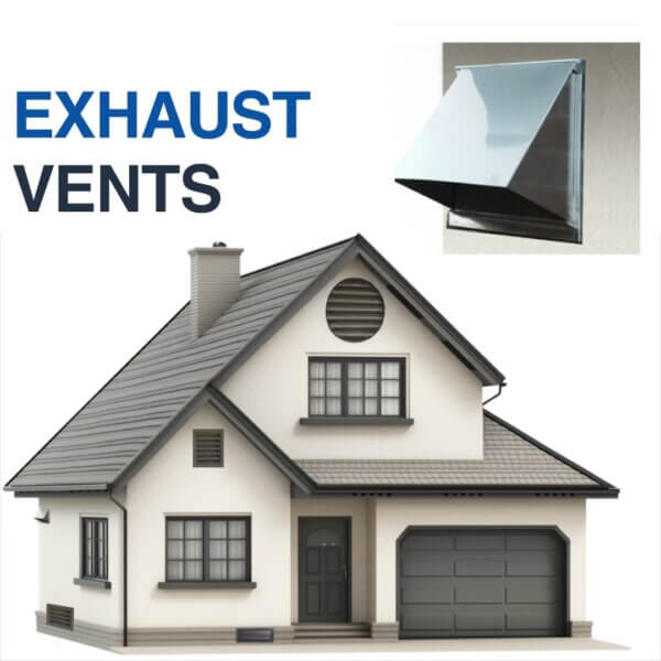 Exhaust Vents can be covered by Ember-Resistant Ember Screens