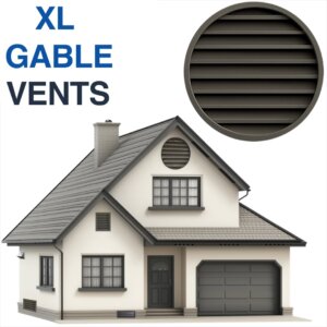 Cover extra-large gable vents with ember-resistant 'Ember Screens'.
