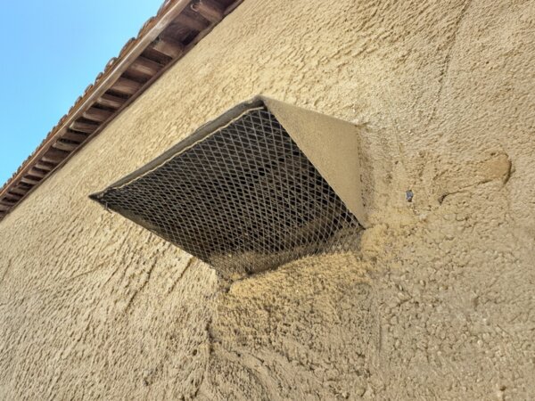 Example of a vulnerable exhaust vent